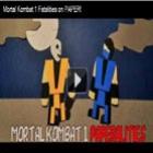 Stop motion dos fatalities do Mortal Kombat (MK 1 e 2) em papel