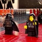 Cena de Star Wars feita com peças de Lego