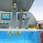 Centro aquático das Olimpíadas feito de Lego