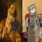 Gatos imitando pinturas! 