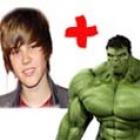 O que daria a mistura do Hulk com o Justin bieber?