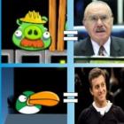 Famosos que se parecem com personagens do Angry Birds