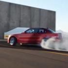 Drift entre blocos de concreto com uma BMW