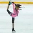 Criança prodígio em patinagem no gelo