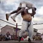 Retratos de lutadores de wrestling do Congo