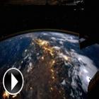 Veja a terra a bordo da estação espacial internacional 
