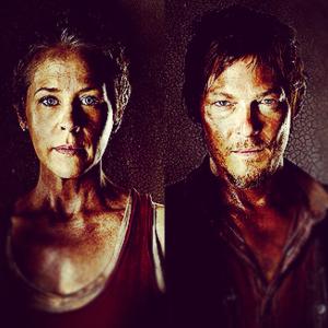  Carol Peletier e Daryl Dixon. The Walking Dead. Diálogo da série.