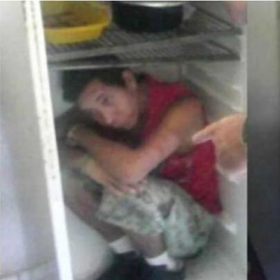 Ladrão é encontrado escondido em geladeira
