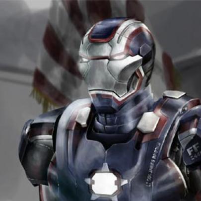 Artista digital desenha o Iron Patriot 