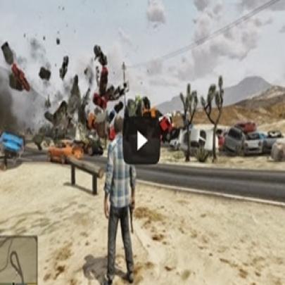 Explodindo mais de 100 carros no GTA V