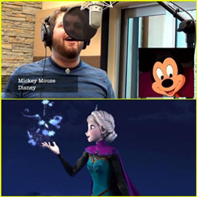 Personagens da Disney e Pixar cantando Let it go (Uma das melhores que