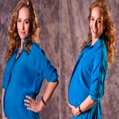 Angélica faz ensaio de grávida e divulga fotos em sua rede social 