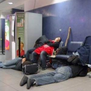 Dormindo em aeroportos