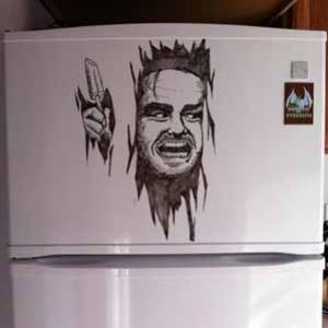 Incríveis artes em geladeiras.