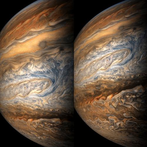 Sobrevoando Júpiter: um impressionante registro da sonda Juno