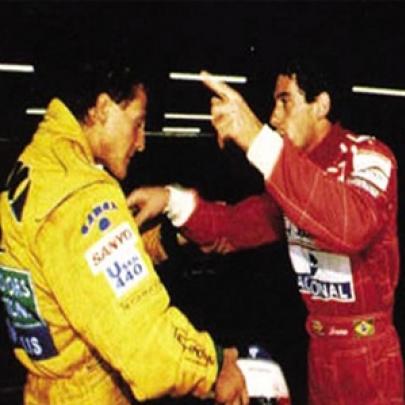 “Esporro” histórico de Senna em Schumacher
