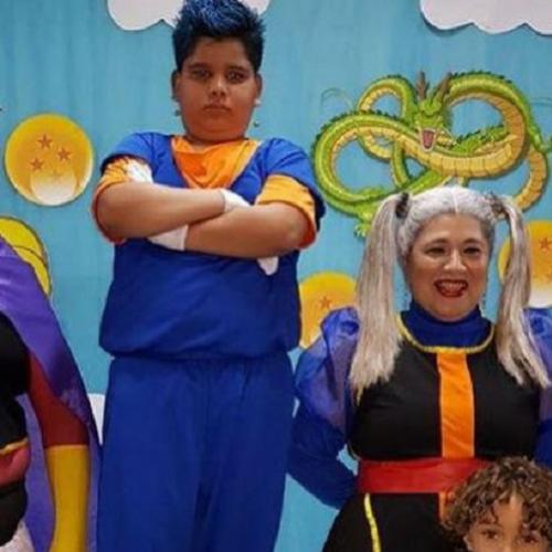 Garoto de 9 anos ganha festa inspirada em Dragon Ball