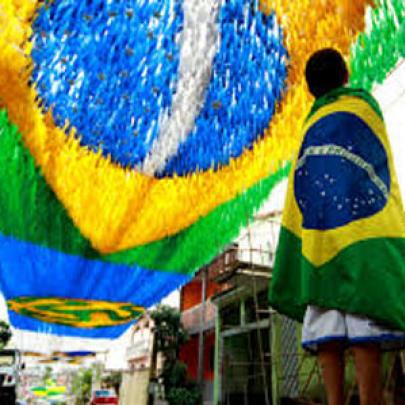Ruas super decoradas para a copa do mundo no Brasil