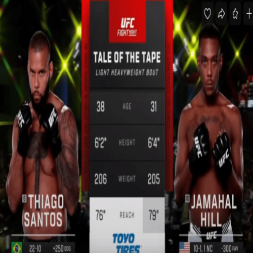 Vídeo: assistir luta completa Thiago Marreta vs. Jamahal Hill