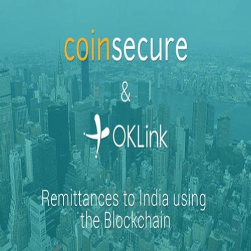 Coinsecure firma parceria com oklink para levar remessas baseadas em b