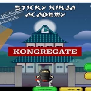 Torne-se um verdadeiro ninja no jogo online Sticky Ninja Academy!