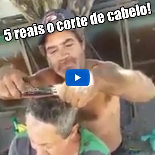 5 reais o corte de cabelo