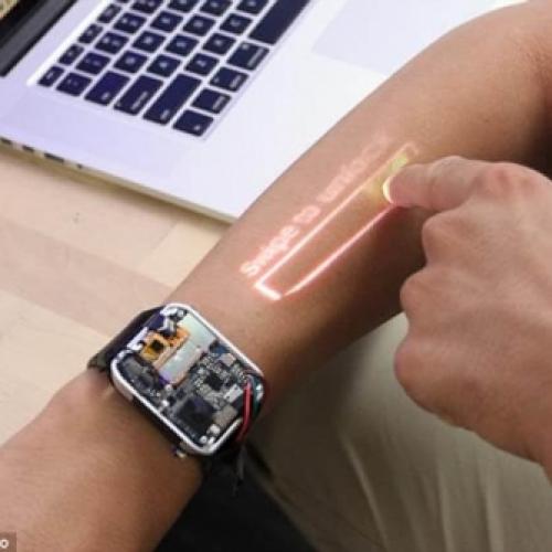 Uma tela diretamente na pele promete ser o futuro dos smartwatches