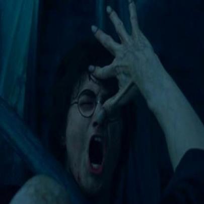 Harry Potter tentando intimidar Lord Voldemort!