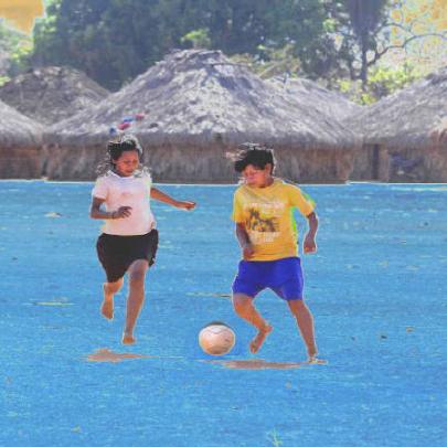 Exposição fotográfica mostra o futebol em aldeias do Brasil