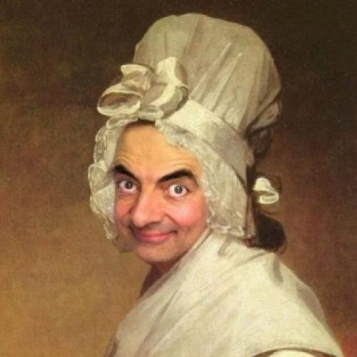 Pinturas históricas que tiveram suas faces trocadas pela do Mr. Bean