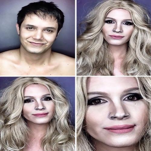 Não é Photoshop! Ator se transforma em celebridades com maquiagem