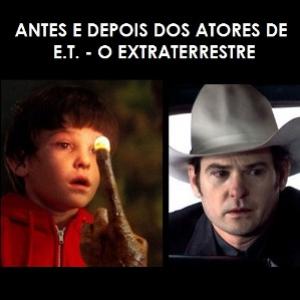Antes e depois dos atores de E.T.