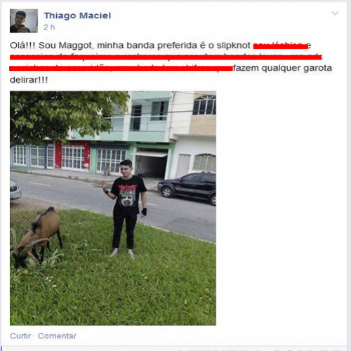 O Maggot assassino de 'faqueiros' ataca no facebook