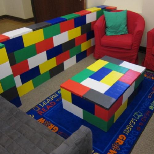 Você decoraria sua casa com blocos de Lego?
