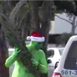 Pegadinha: o Grinch roubando no natal
