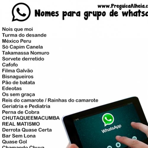 Nomes de grupos engraçados no Whatsapp (PARTE 5)