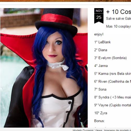 + 10 cosplays do LOL