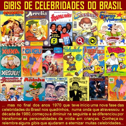 Revista em quadrinhos: Os Gibis dos famosos do Brasil