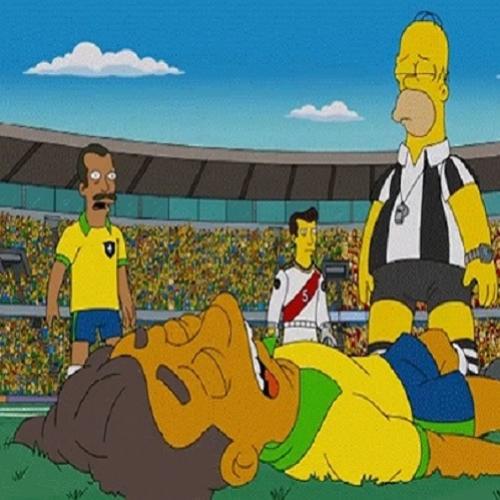 Simpsons já haviam previsto: 'Neymar' se contundindo na Copa do Mundo