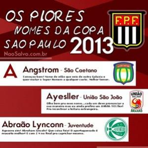 Os piores nomes da Copa SP de Futebol Junior