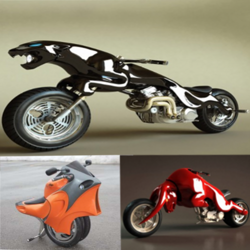 Motociclos e seus modelos chamativos