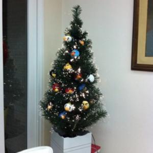 Árvore de Natal no melhor estilo Geek! Angry Birds #euquero 