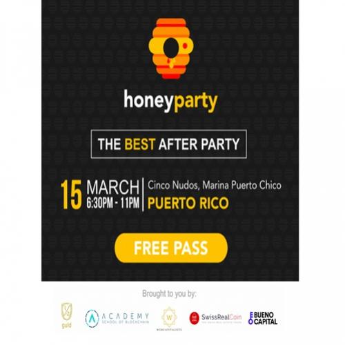 Festa de criptomoedas honey party na marina puerto chico, quinta-feira