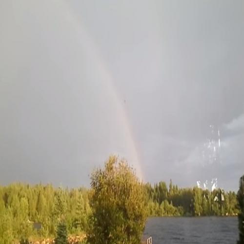 Era pra ser apenas uma arco-íris, mas a natureza é imprevisível!