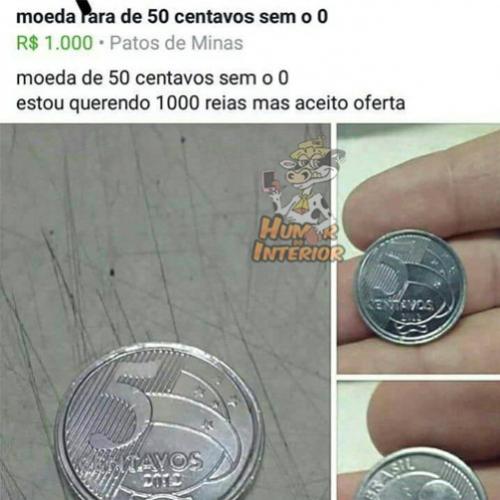 A moeda de 50 centavos mais rara do Brasil 