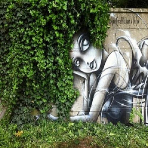 Incríveis artes de rua interagindo com a natureza