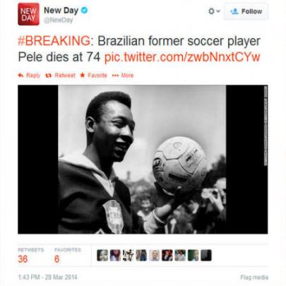 A fábrica de boatos da internet e a história por trás da morte de Pelé