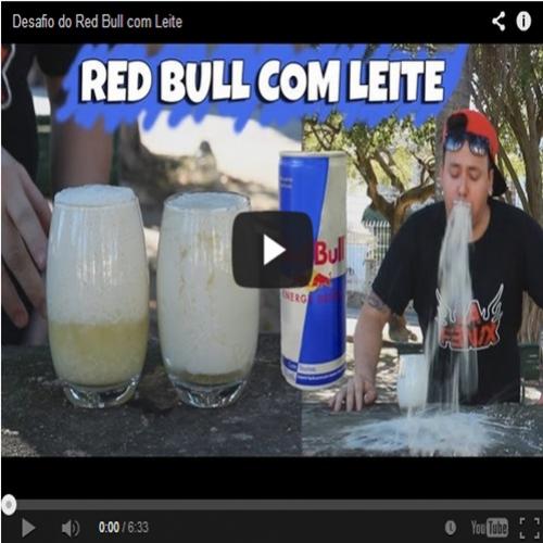 Desafio do red bull com leite
