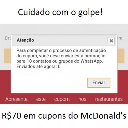 O golpe de R$70 do McDonald's - Mais de 100 mil brasileiros já caíram 
