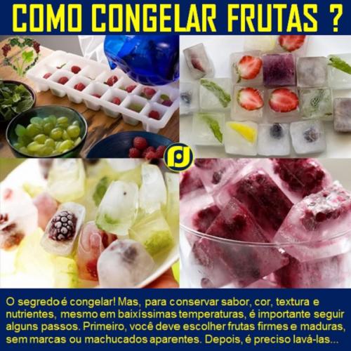 Como congelar frutas?